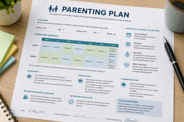 Understand parenting plans West Sussex